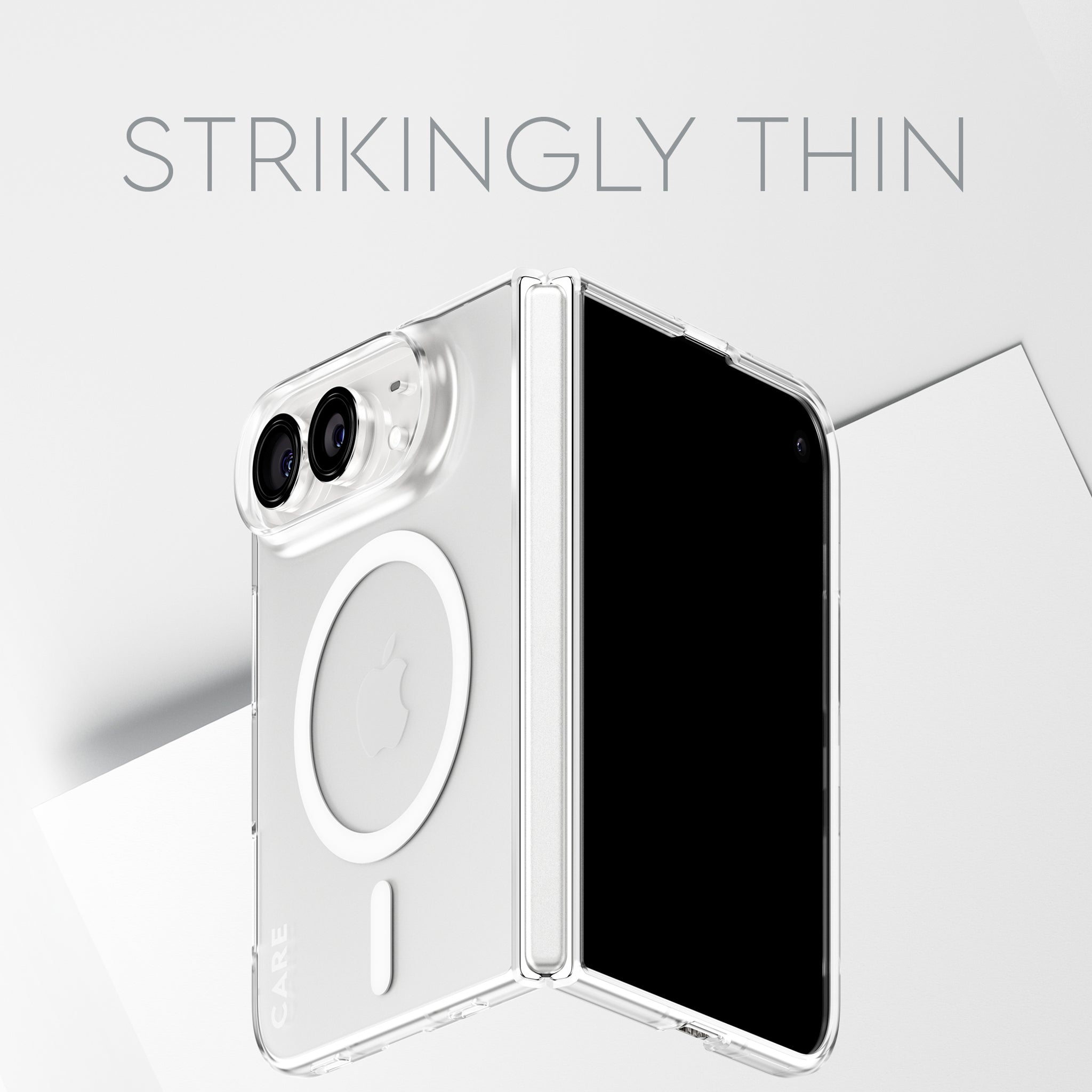 CARE™ by PanzerGlass® SL1M Case Transparent m. Hvid MagSafe iPhone Duo